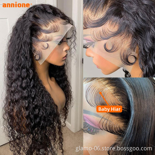Wholesale 150% 180% Human Hair Wigs ,Brazilian HD Transparent Swiss 360 Full Lace Wig Vendors, Virgin Hair Lace Front Wigs